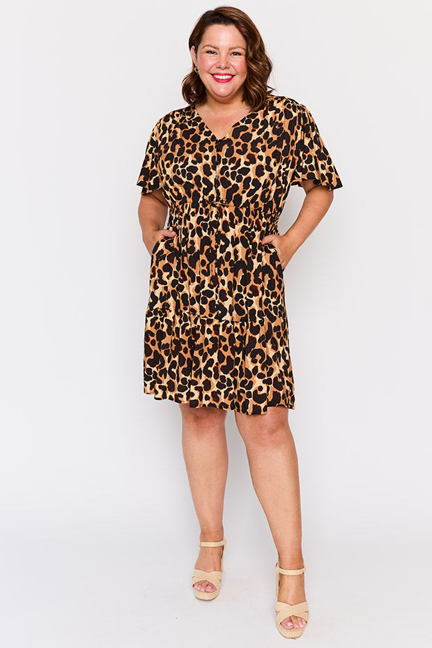 Remi Coco Leopard Dress – Coco Leopard knee length dress