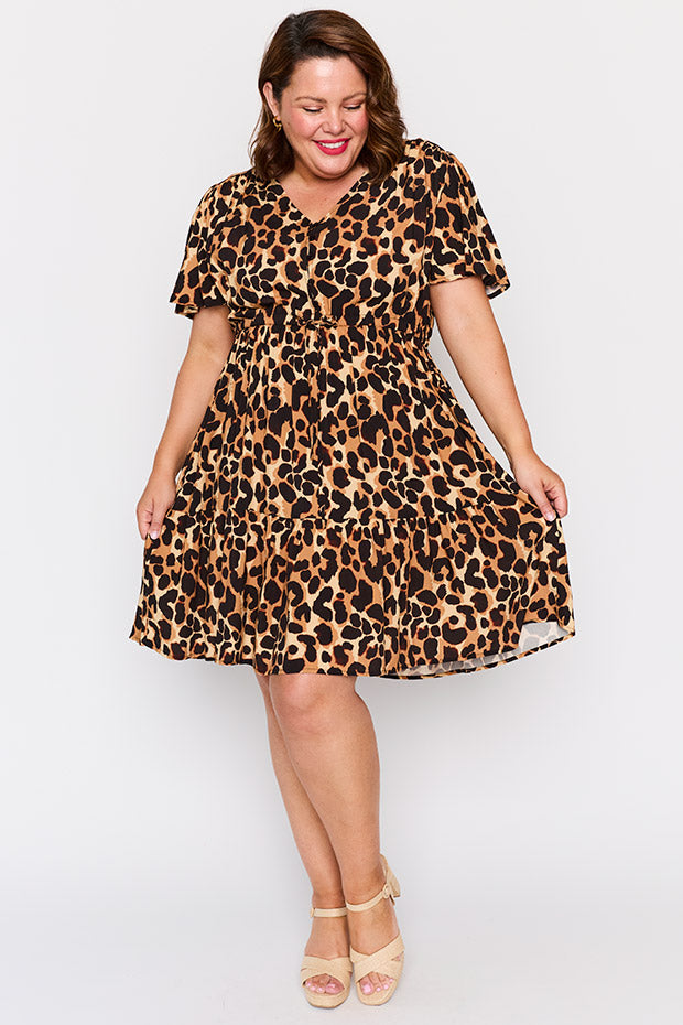 Remi Coco Leopard Dress – Coco Leopard knee length dress