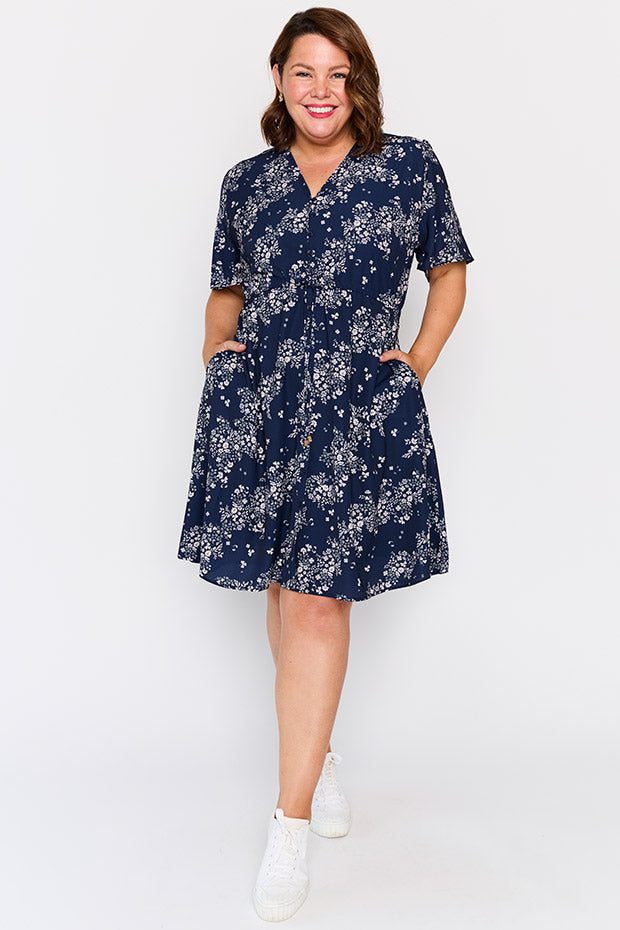 Siena Soft Clover Dress – Soft Clover knee length dress