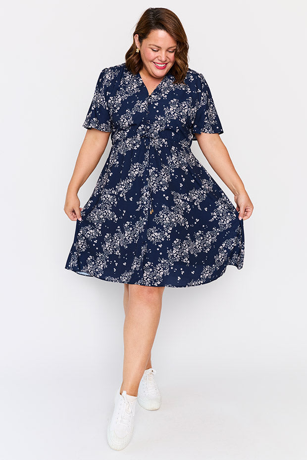 Siena Soft Clover Dress – Soft Clover knee length dress