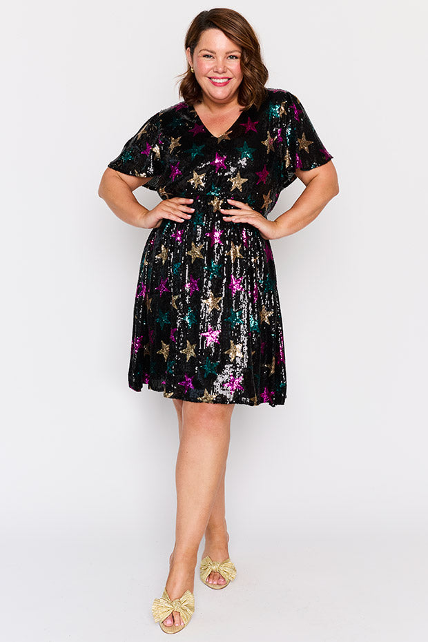 Angelica Star Sequin Dress – Star Sequin sequin dress