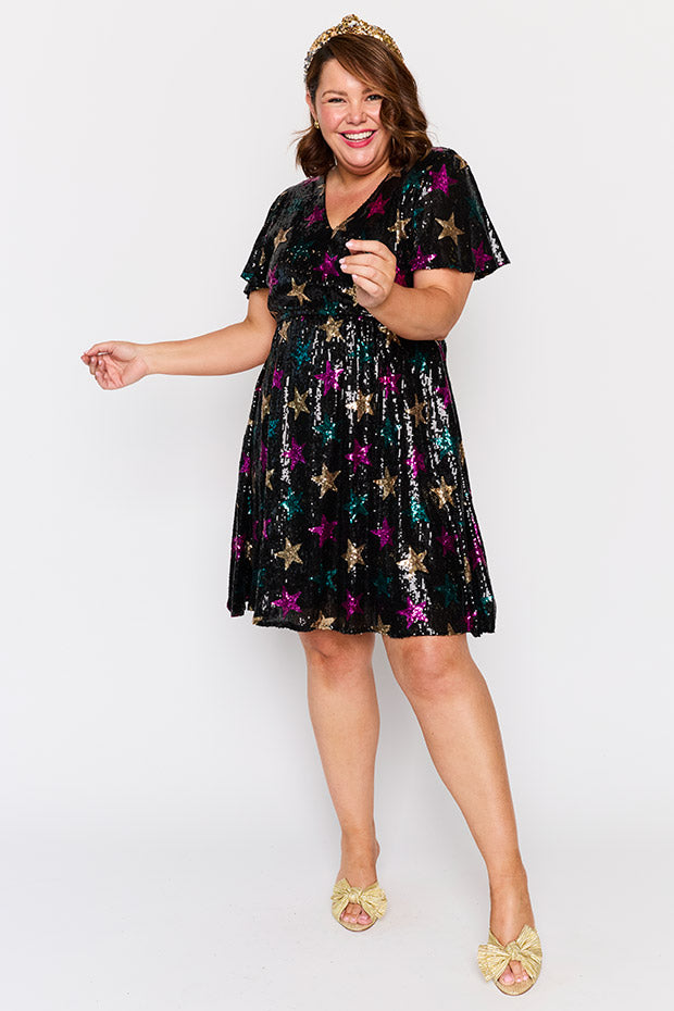 Angelica Star Sequin Dress – Star Sequin sequin dress