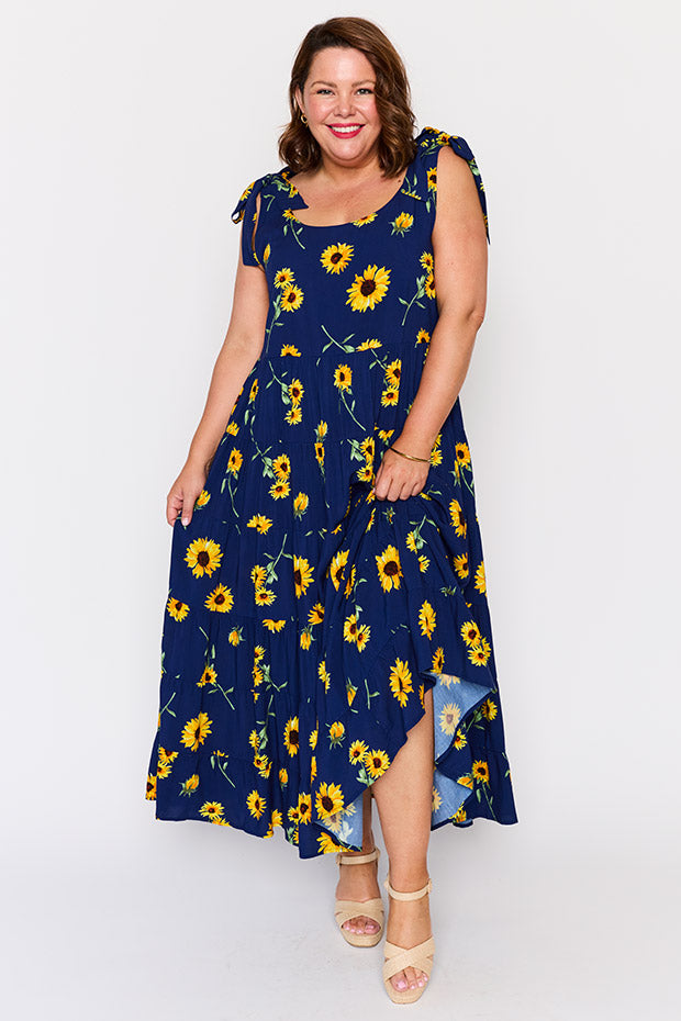 Donna Sunflower Dress – Sunflower maxi dress
