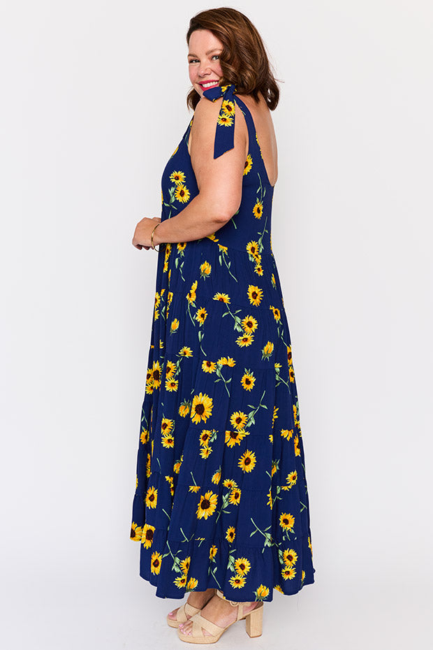 Donna Sunflower Dress – Sunflower maxi dress