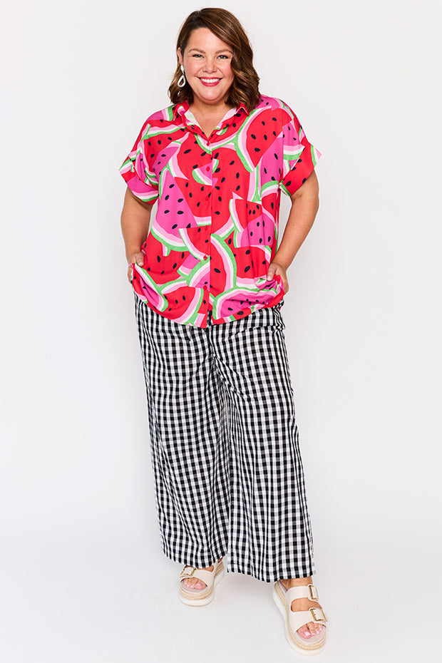 Belle Watermelon Stack Shirt – Watermelon Stack longline shirt