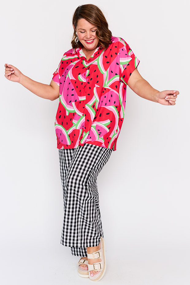 Belle Watermelon Stack Shirt – Watermelon Stack longline shirt
