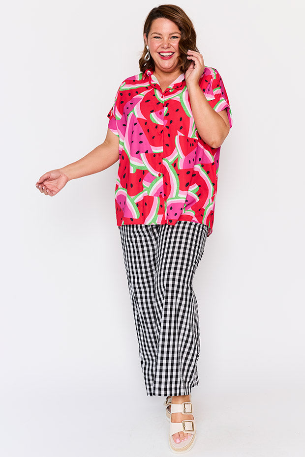 Belle Watermelon Stack Shirt – Watermelon Stack longline shirt