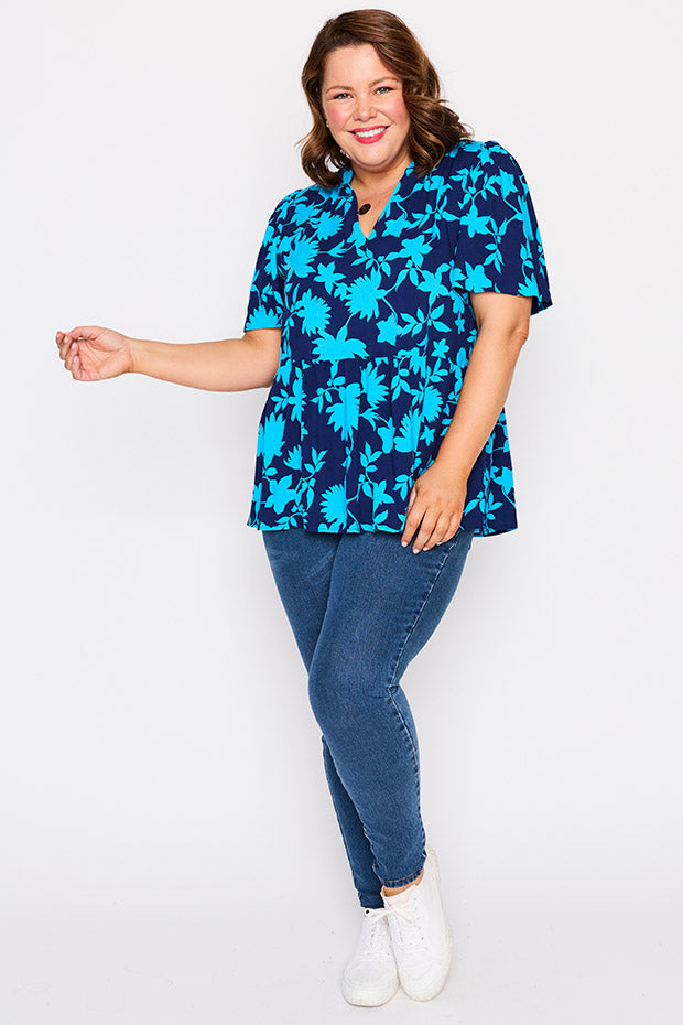 Lisa Blue Ivy Top – Blue Ivy blouse