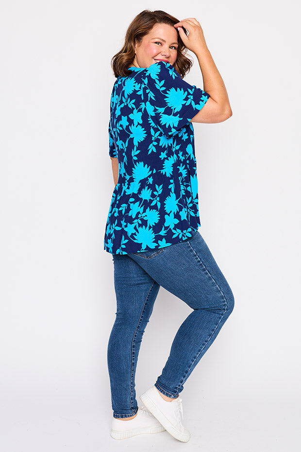 Lisa Blue Ivy Top – Blue Ivy blouse