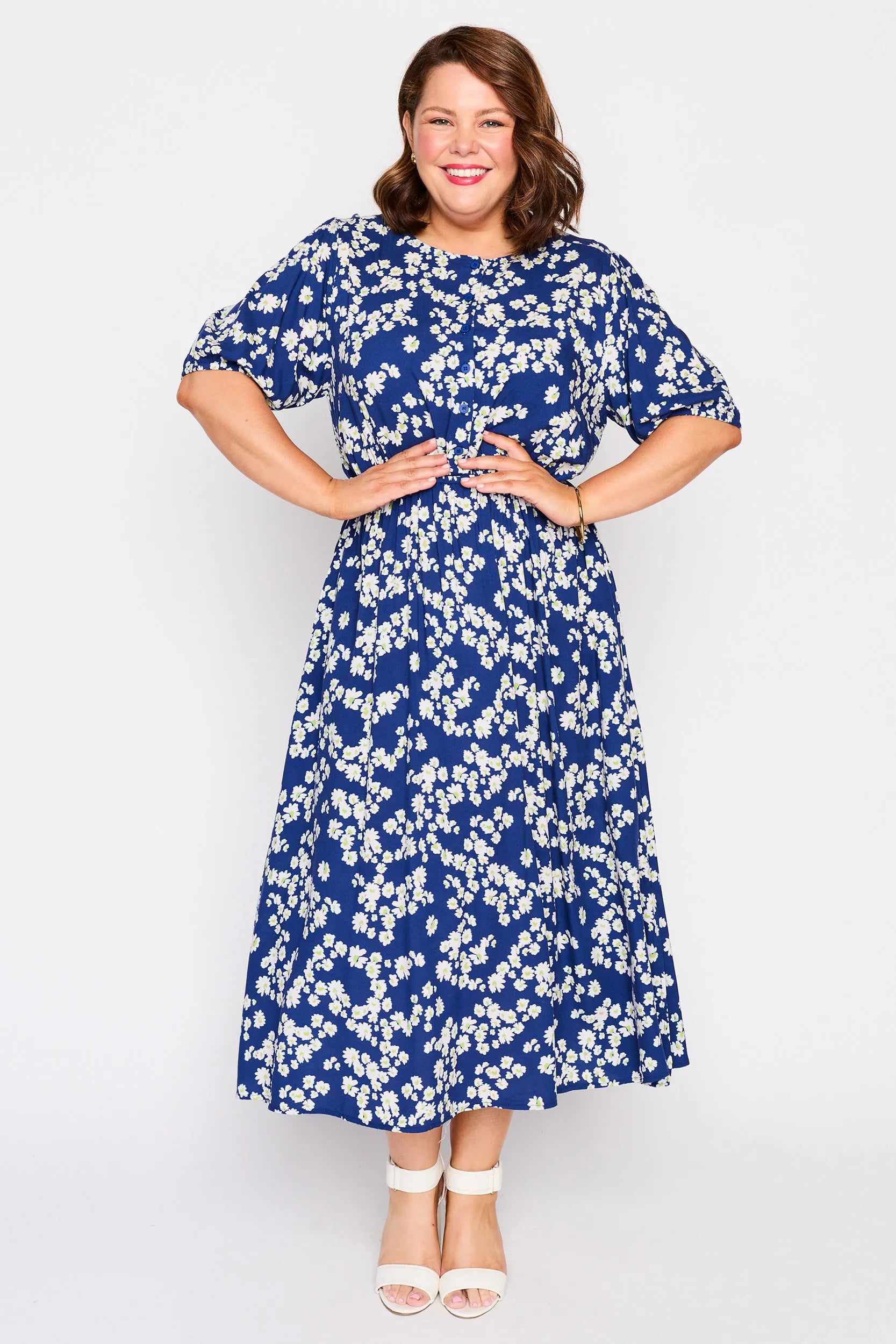 Bronwyn Blue Petal Whimsy Dress