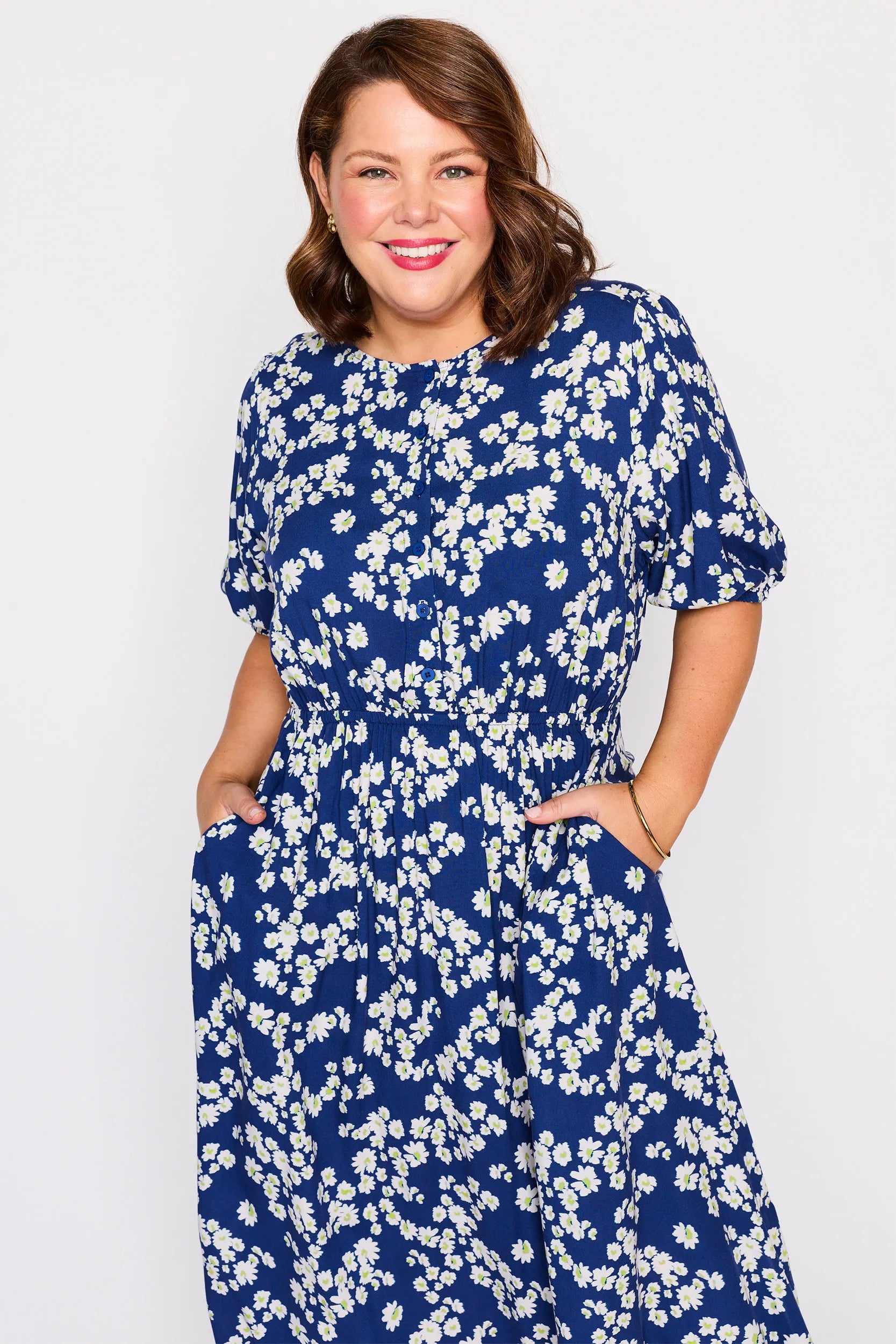Bronwyn Blue Petal Whimsy Dress