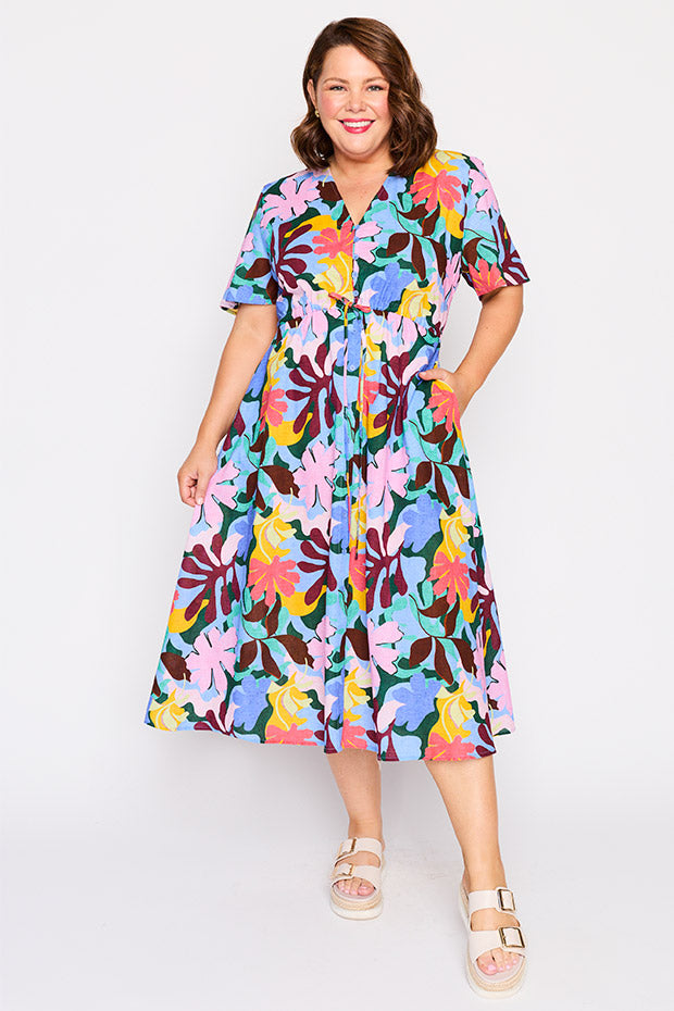 Marley Cotton Lilac Sky Dress โ Lilac Sky midi dress