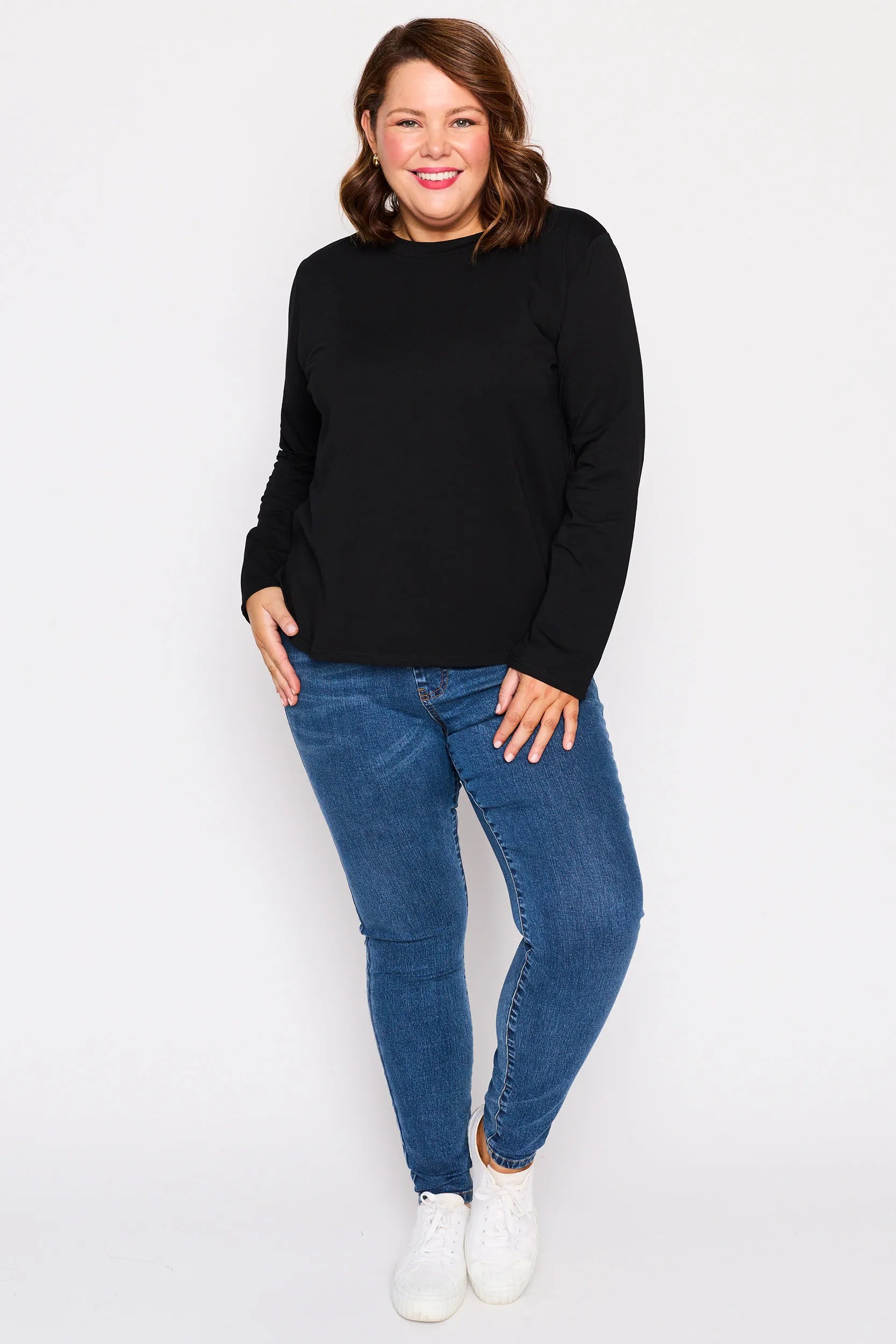 Maryanne Black Top – Black loose top