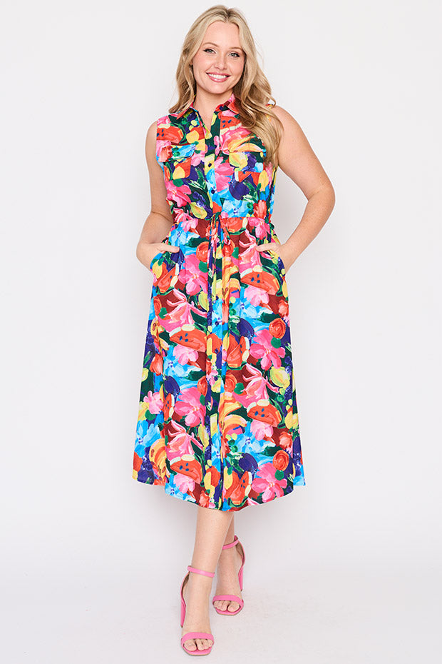 Elizabeth Summer Samba Dress – Summer Samba knee length dress