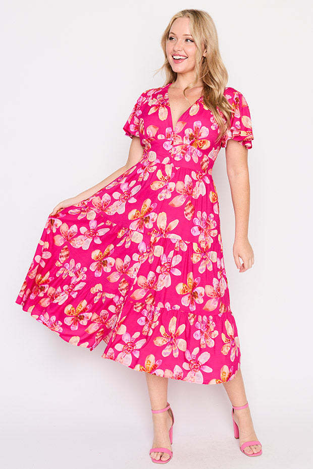 Heather Wild Daisies Dress โ Wild Daisies midi dress
