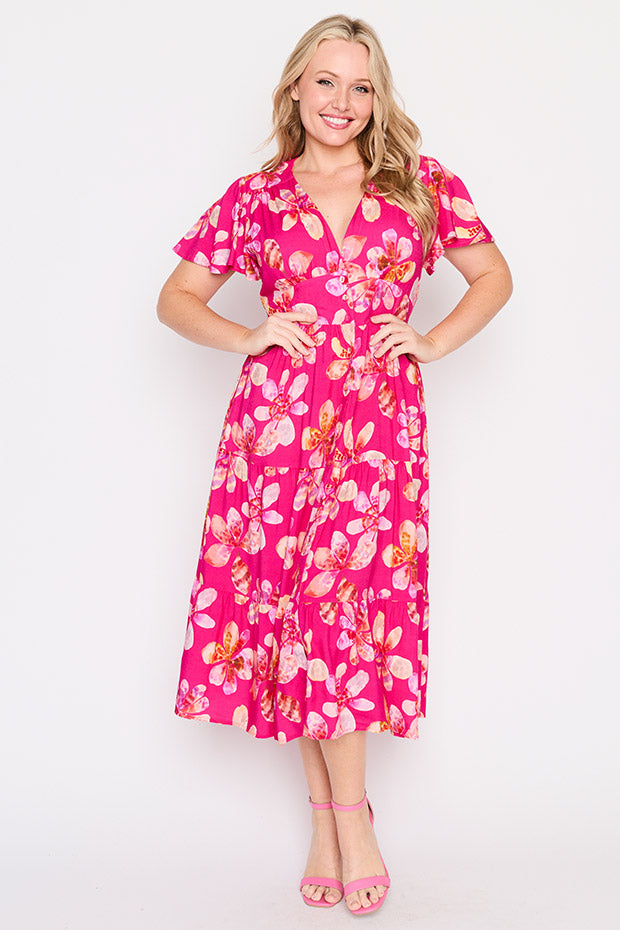 Heather Wild Daisies Dress โ Wild Daisies midi dress