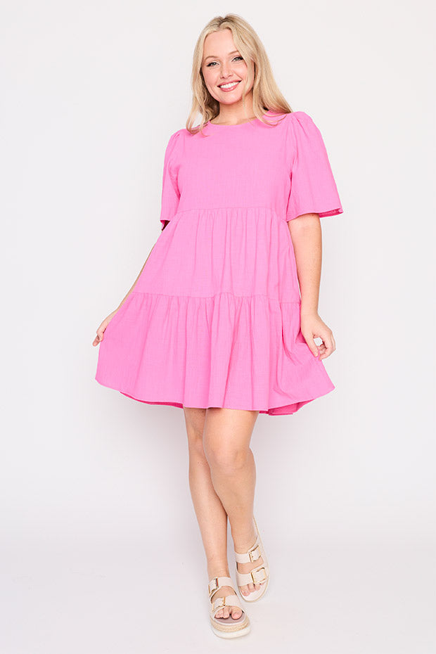 Wilma Pink Dress – Pink mini dress