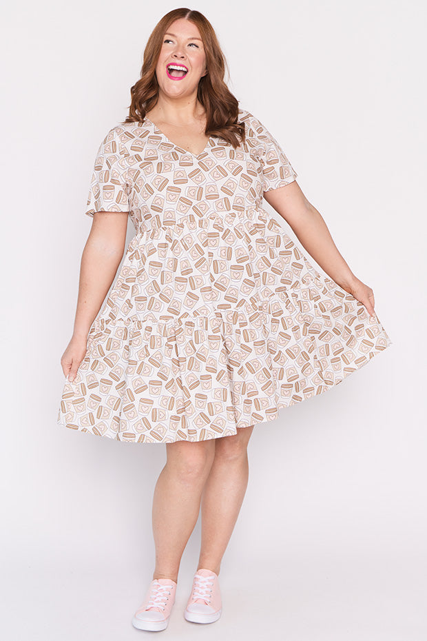 Lilah Coffee Time Dress – Coffee Time mini dress
