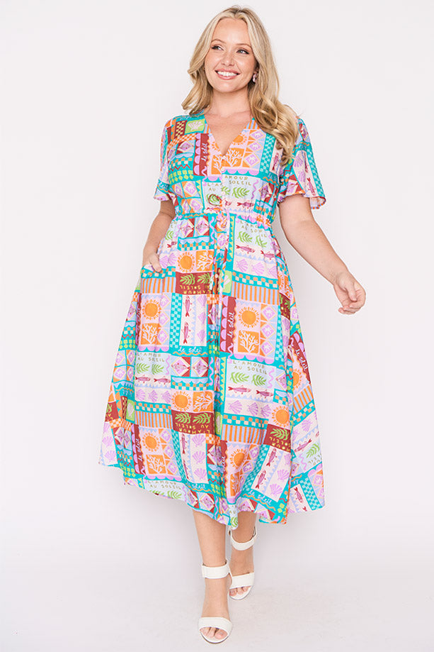 Mary Love In The Sun Dress – Love In The Sun midi dress