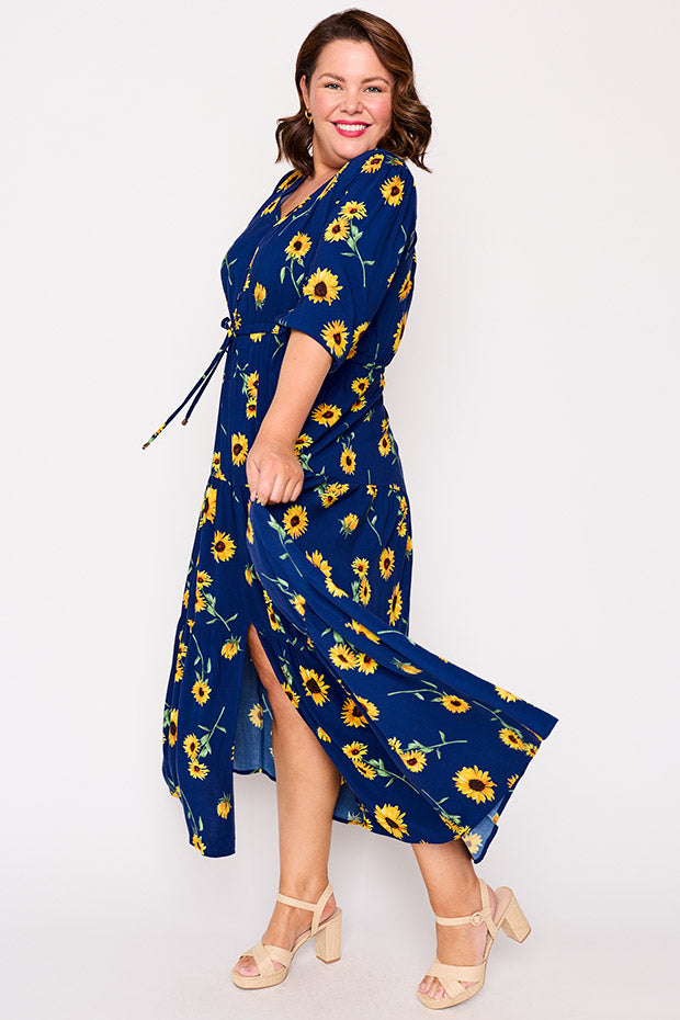 Adeline Sunflower Dress – Sunflower maxi dress