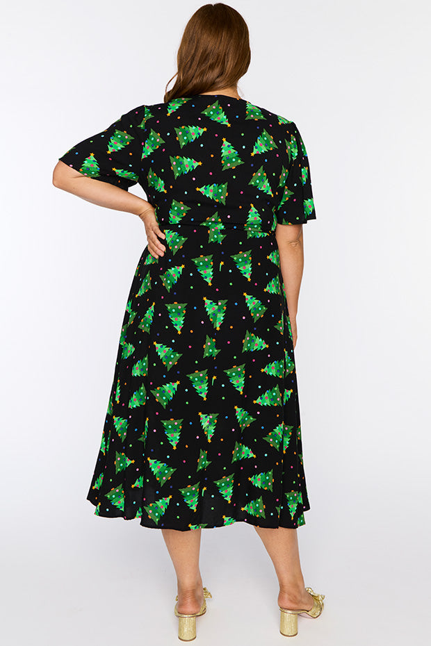 Michelle Christmas Tree Dress โ Christmas Tree midi dress