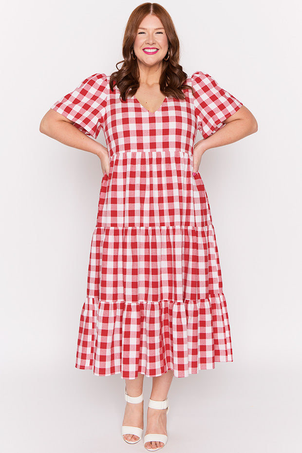 Percy Red Gingham Dress – Red Gingham mini dress