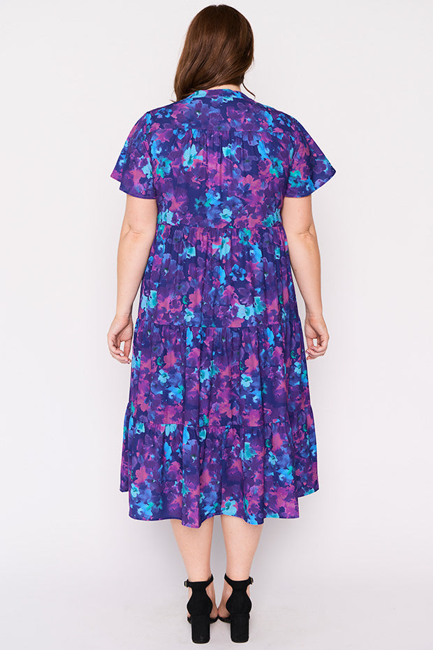 Keira Lilac Shadow Dress โ Lilac Shadow midi dress