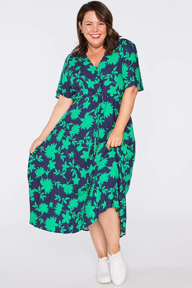 Michelle Green Ivy Dress โ Green Ivy midi dress