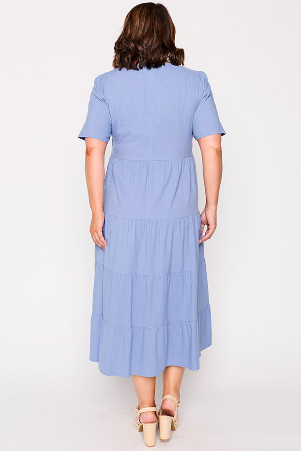 Mollie Blue Dress – Blue maxi dress