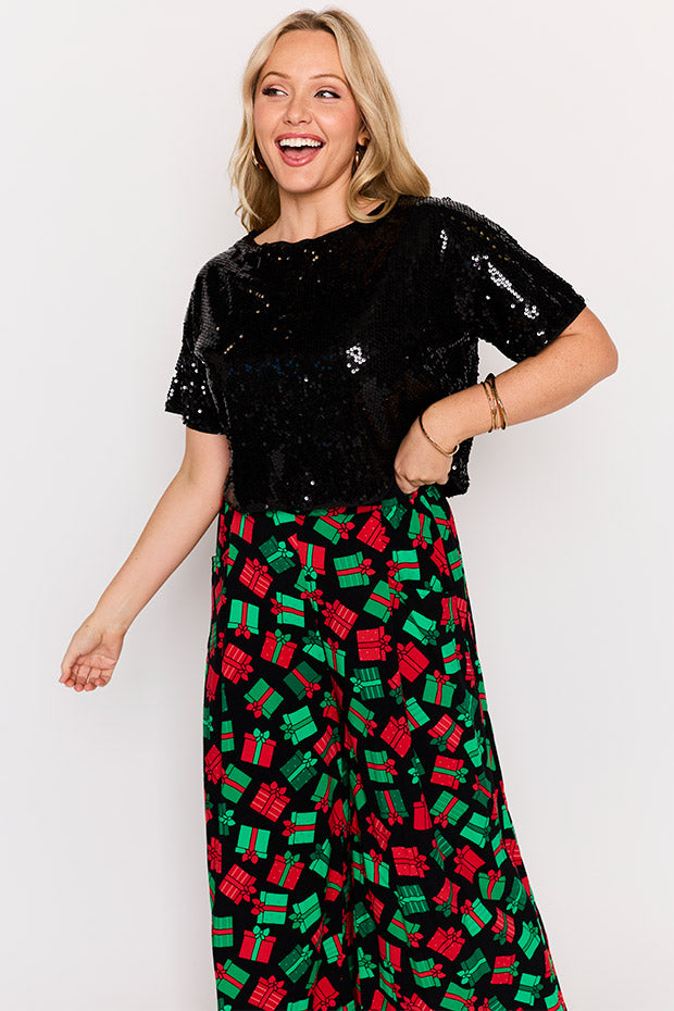 Xane Christmas Presents Pant – Christmas Presents wide leg pants