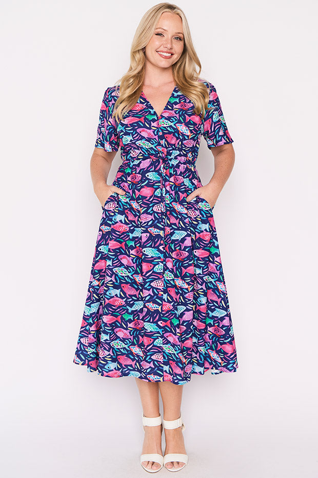 Marley Keep Swimming Dress – Keep Swimming midi dress