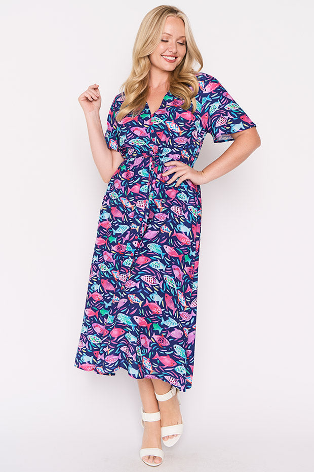 Marley Keep Swimming Dress – Keep Swimming midi dress