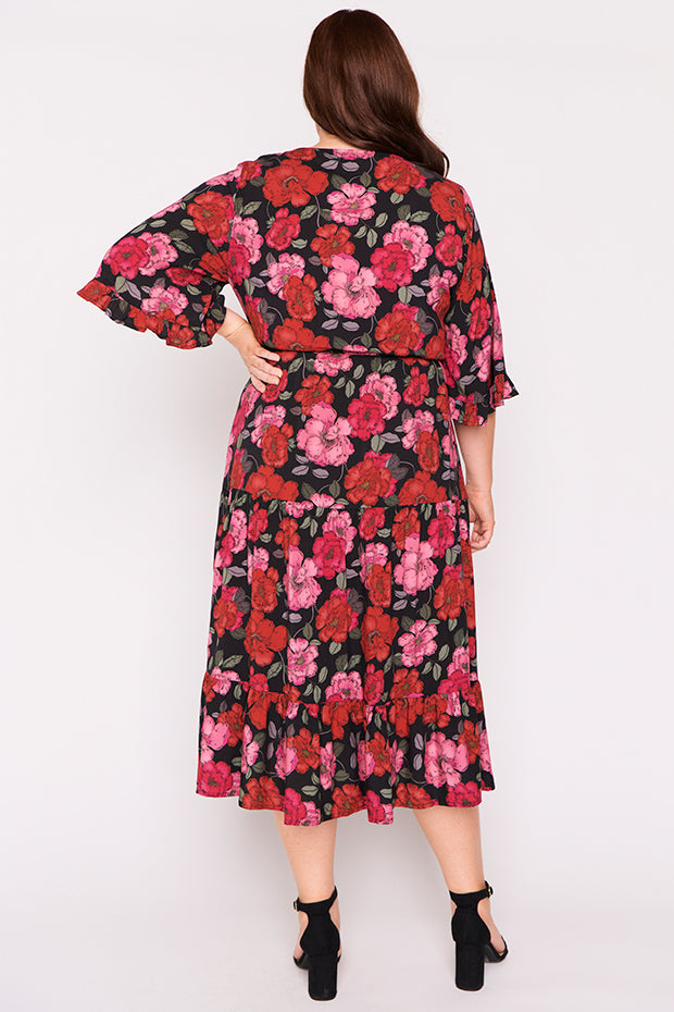 Suzanna Delicate Petal Dress – Delicate Petal midi dress