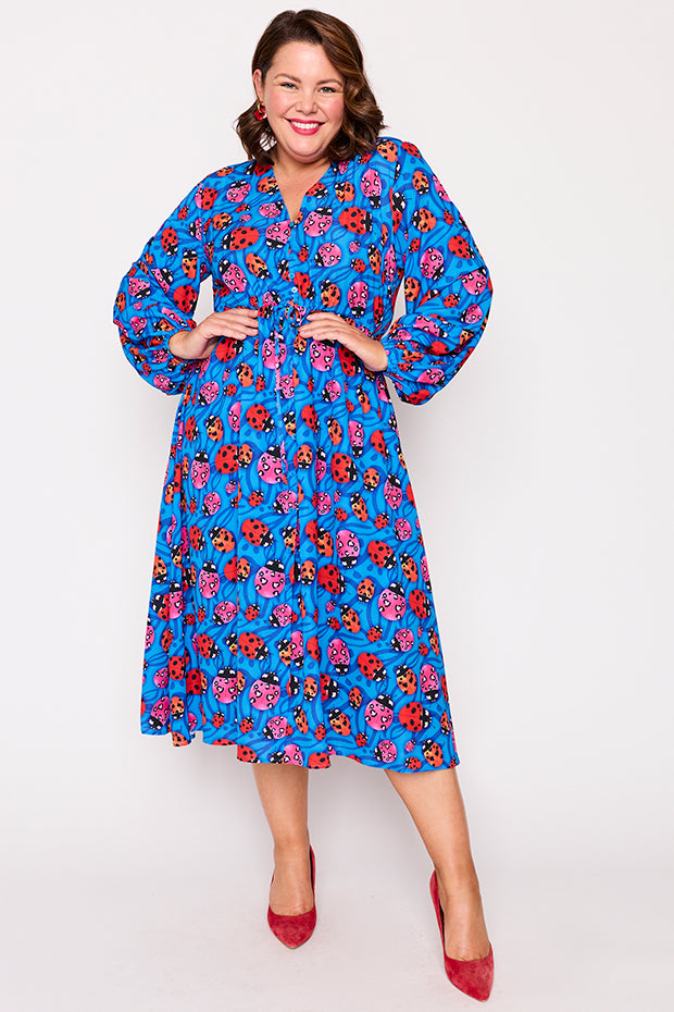 Marlene Ladybug Dress – Ladybug midi dress
