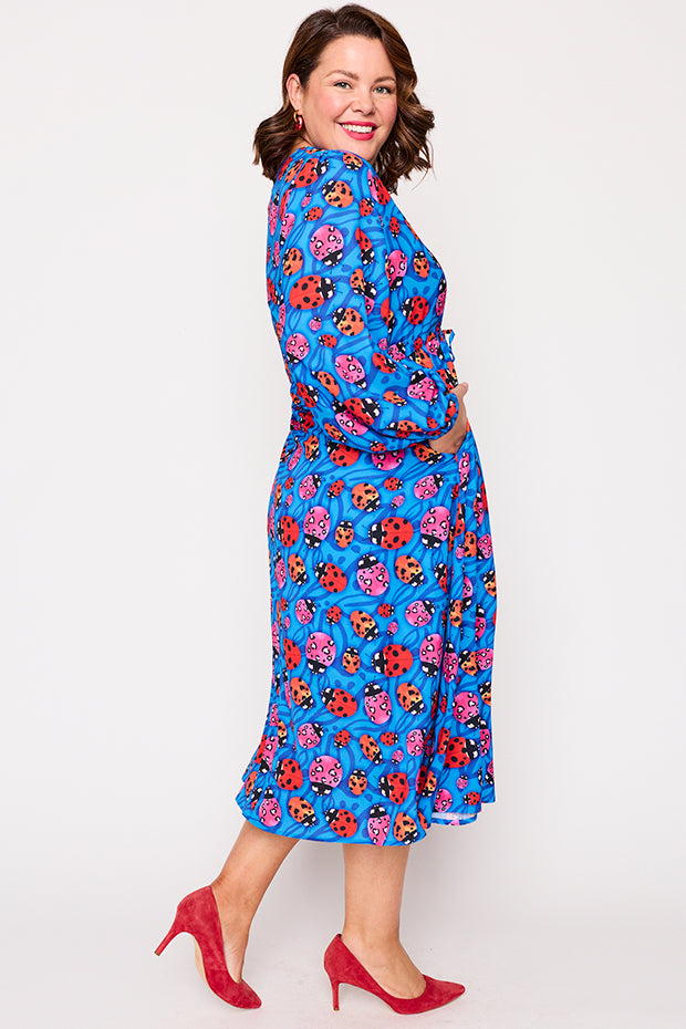 Marlene Ladybug Dress – Ladybug midi dress