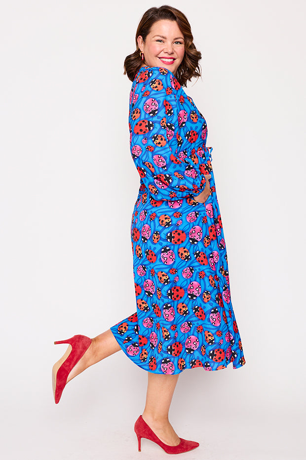 Marlene Ladybug Dress – Ladybug midi dress