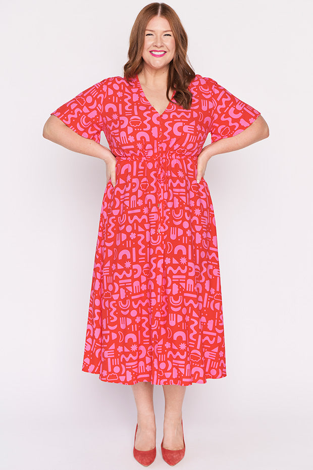 Michelle Candy Apple Dress โ Candy Apple midi dress