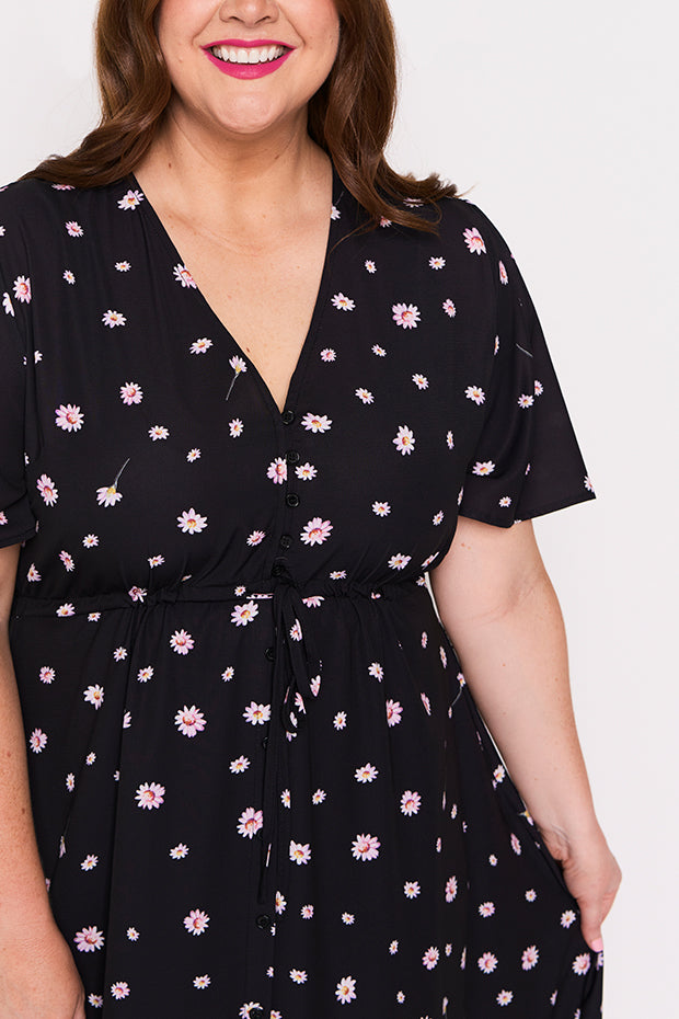 Marley Floating Daisy Dress – Floating Daisy midi dress