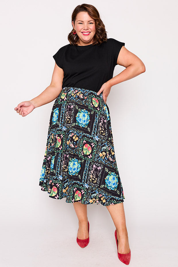 Kansas Gilded Garden Skirt – Gilded Garden midi skirt