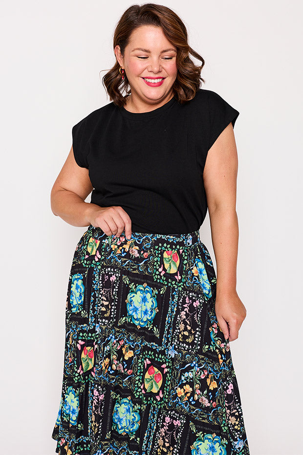 Kansas Gilded Garden Skirt – Gilded Garden midi skirt