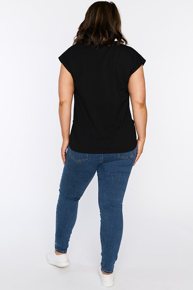 Milano Black Top – Black loose top