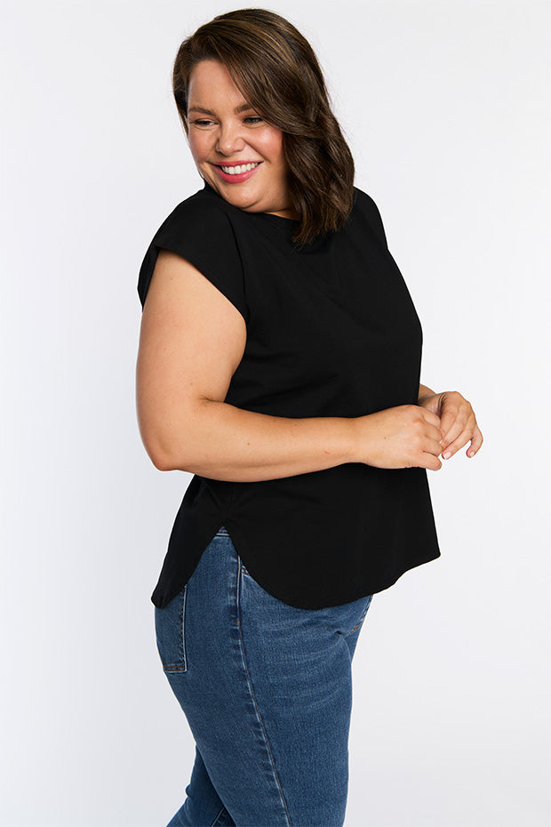 Milano Black Top – Black loose top