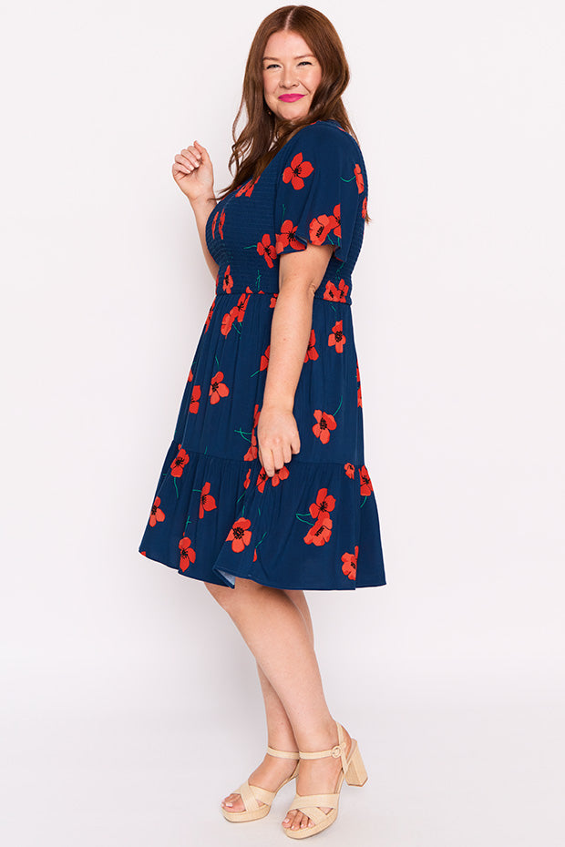 Tilley Red Poppy Fields Dress โ Red Poppy Fields maxi dress