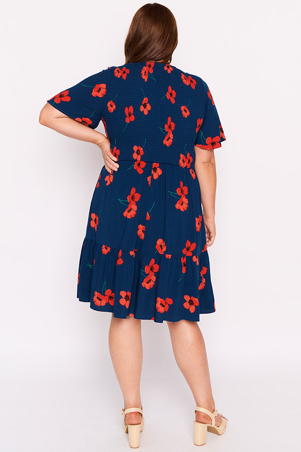 Tilley Red Poppy Fields Dress โ Red Poppy Fields maxi dress