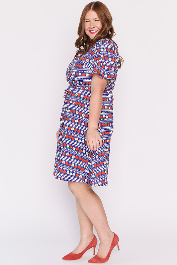 Siena Cotton Adoring Apples Dress โ Adoring Apples knee length dress