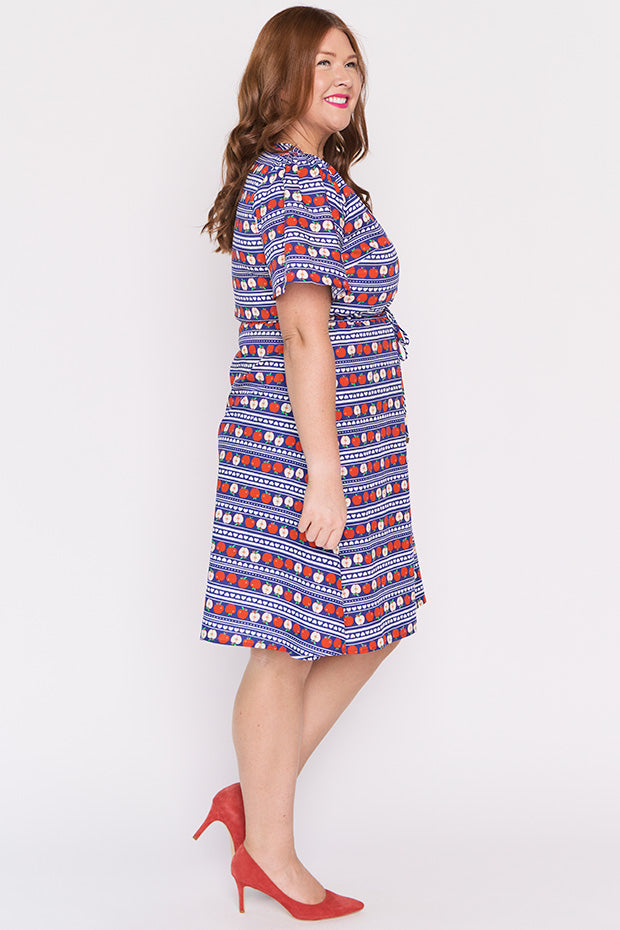 Siena Cotton Adoring Apples Dress โ Adoring Apples knee length dress