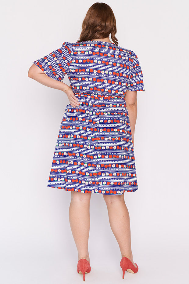 Siena Cotton Adoring Apples Dress โ Adoring Apples knee length dress