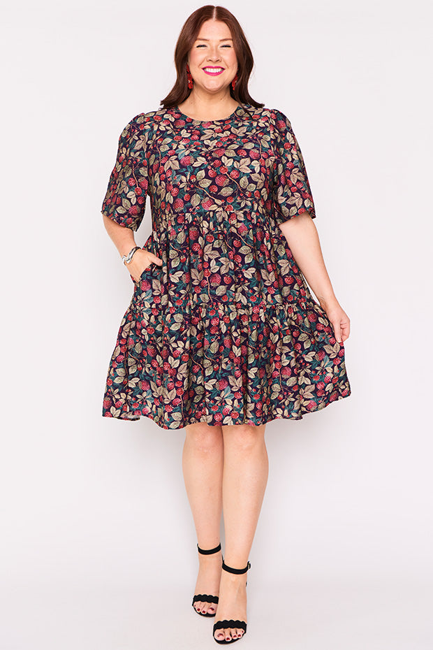 Lanetta Raspberry Forest Dress – Raspberry Forest mini dress
