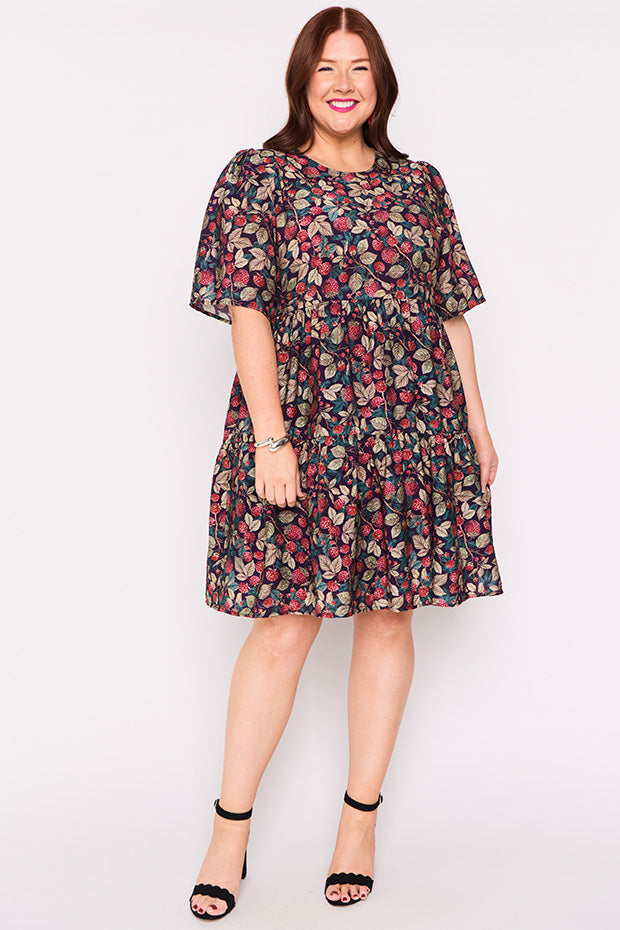 Lanetta Raspberry Forest Dress – Raspberry Forest mini dress