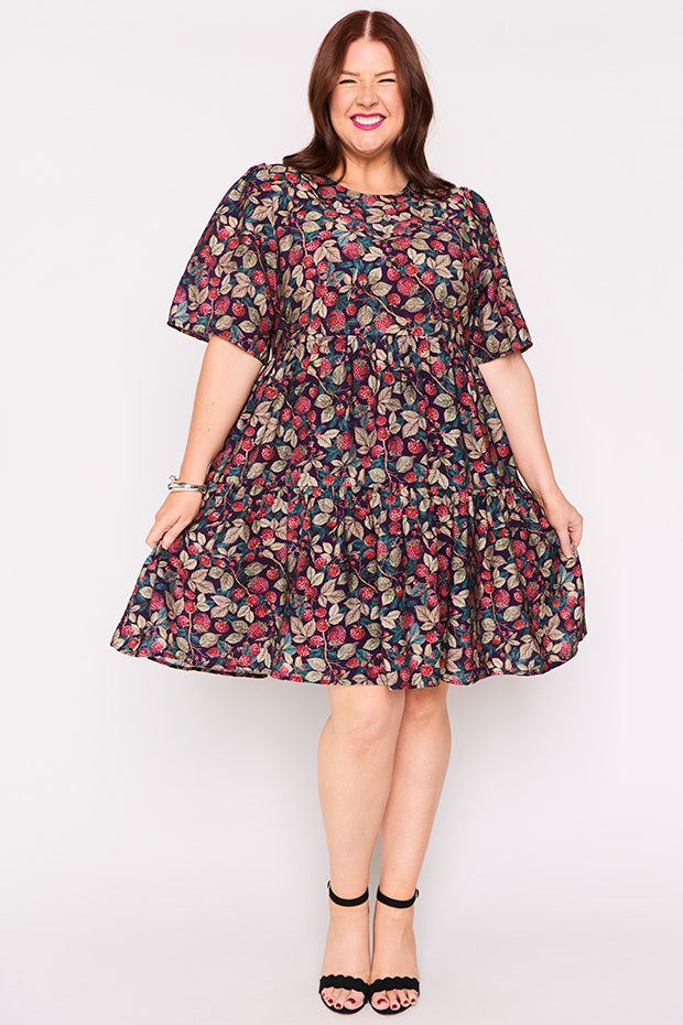 Lanetta Raspberry Forest Dress – Raspberry Forest mini dress
